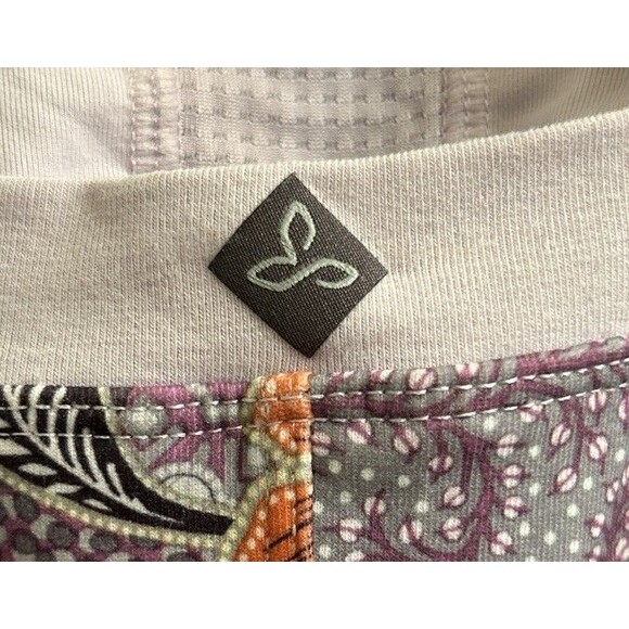 Prana Maui Mist Cantina Dress Size Large Paisley Floral Purple Sleeveless - Picture 6 of 7